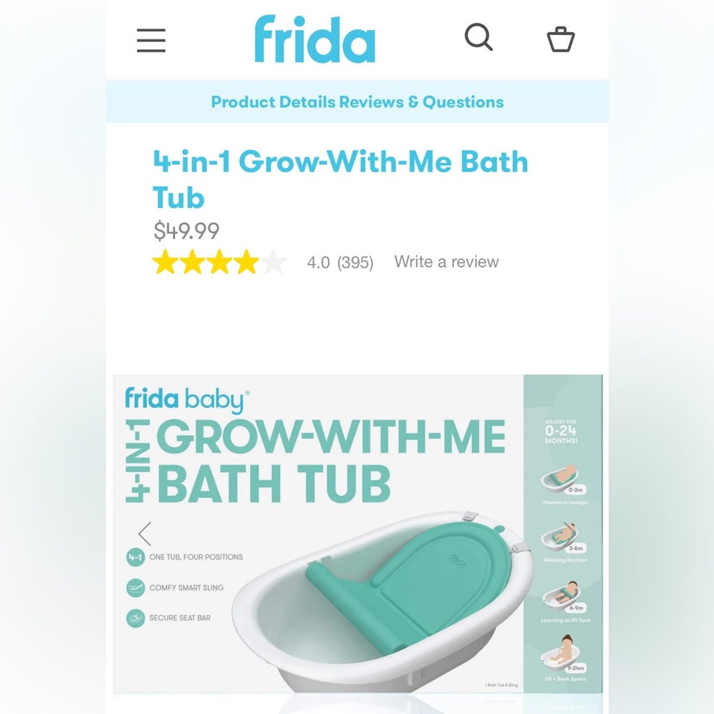 Frida Baby Bathtub